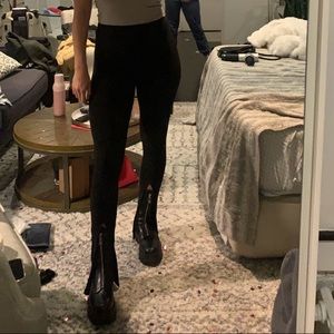Zara front slit leggings